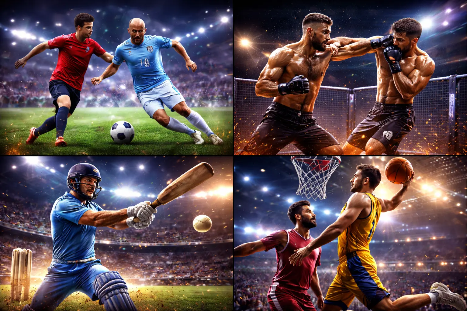Live sports stadium